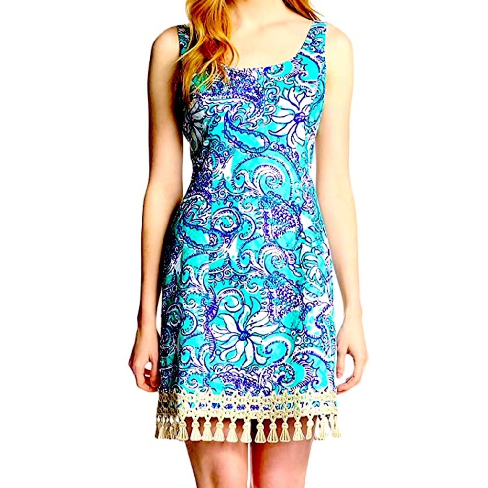 Lilly Pulitzer dress with tassel